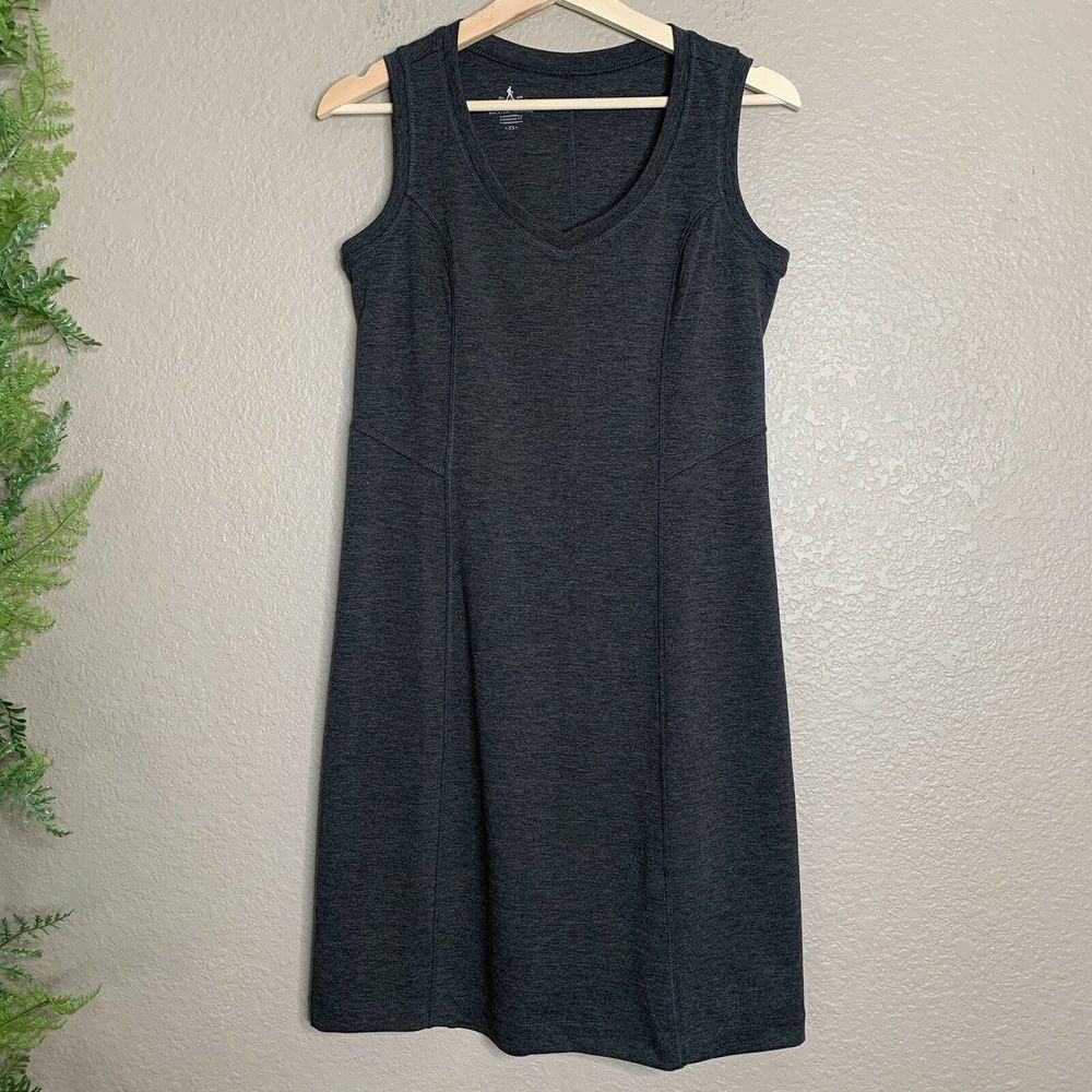🌳 Royal Robbins Sleeveless V-Neck Dress Gray XS